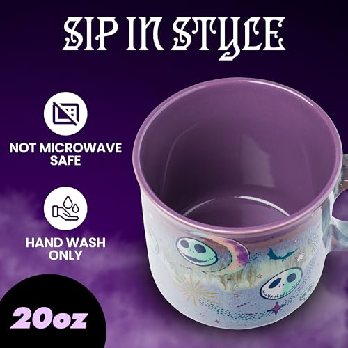 Nightmare Before Christmas Ceramic Camper Mug 20oz - Mystic Opulence Variation
