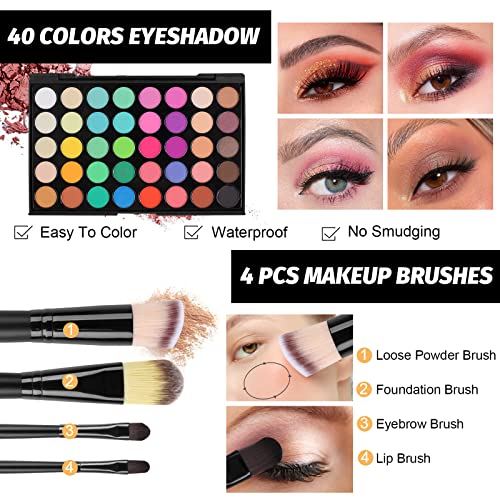 All In One Makeup Kit for Women - Type C | Complete Gift Set for Beginners