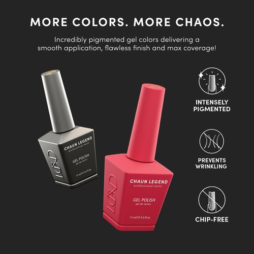 Chaun Legend UV Gel Nail Polish, 0.5 Ounce Long Lasting Salon Quality, Bubble Free Professional Manicures, Quick Dry High Shine, Fatal Figs LG5223 (Midnight Navy)