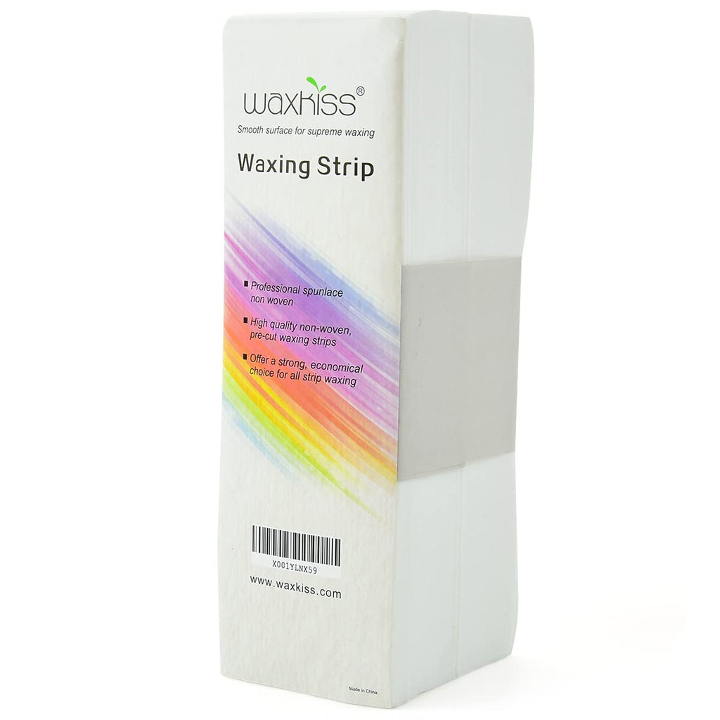 Waxkiss Beauty Non Woven Body and Facial Wax Strips Large 2.7×7.9 Hair Removal 200Pcs Epilating Strips