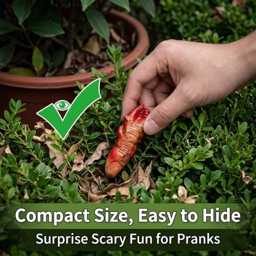 Halloween Fake Bloody Severed Finger Props - 10 Pack Prank & Costume Accessories