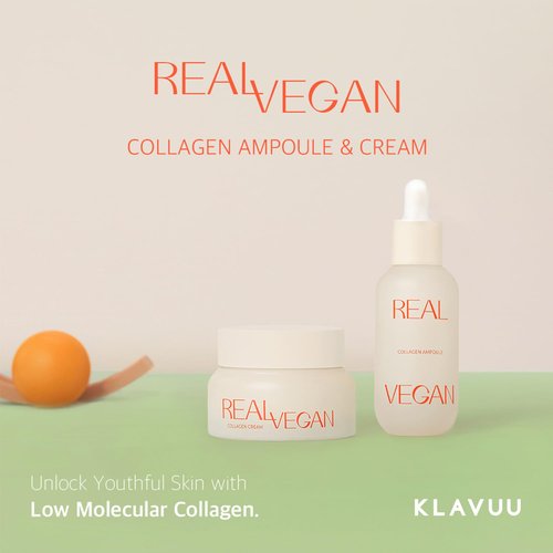 KLAVUU Real Vegan Collagen Cream - Enhances Skin Elasticity, Providing Deep Hydration to Dry Skin for a Radiant, Youthful Glow
