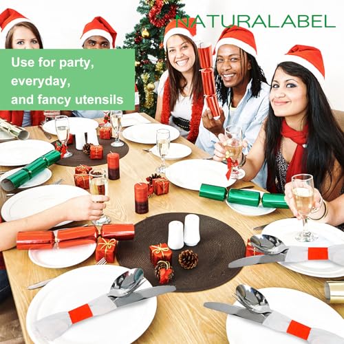 Self-Adhesive Napkin Bands Bulk Pack of 20,000 - Red, 10 Boxes