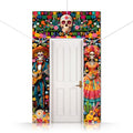 Altar Sugar Skull Themed Decorations Porch Sign Banner - 3 Pieces