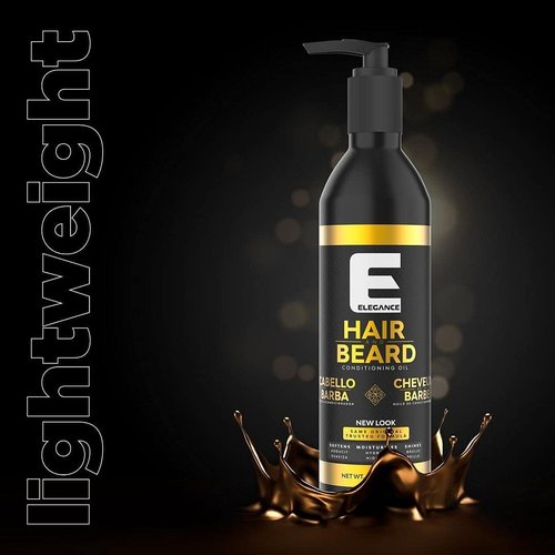 Elegance Hair & Beard Conditioning Oil, 10.1 Oz, Enriched with Aloe Vera, Hair Oil that Promotes Healthy Hair and Beard Growth, Reduces Itching