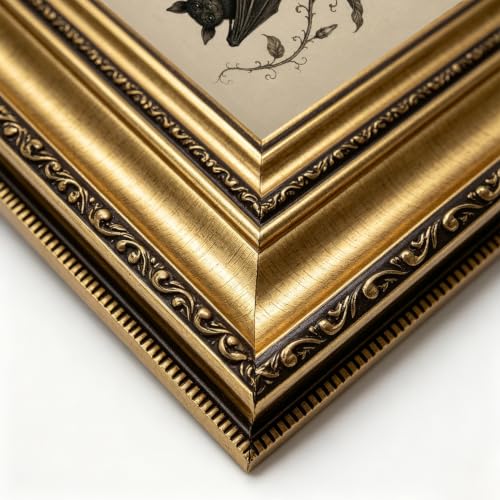 Bat Wall Art Canvas Print - Gothic Style 9x11 Inches Variation Bat 1