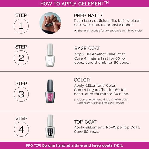 OPI GELement Gel Nail Polish System - BubbleYUM Semi-Sheer Light Pink
