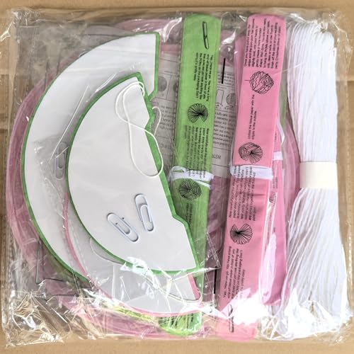 Party Decor Set with Pink and Green Paper Lanterns, Pom Poms & Honeycombs - Reusable Event Decorations