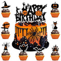 Halloween Cake Toppers 73PCS Set Horror Theme Decorations for Birthday & Party