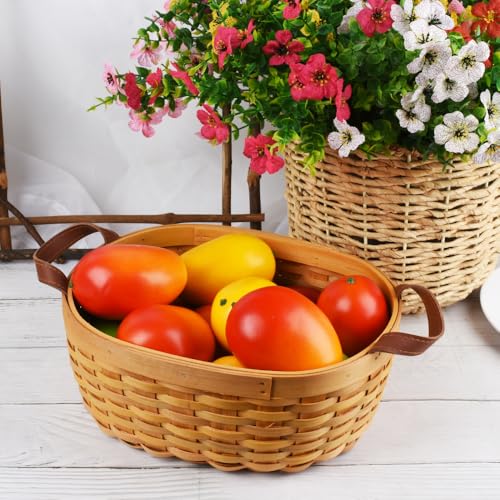 Artificial Red Mango Fruit Decor - Realistic Fake Fruit for Home & Party Decoration 6pcs