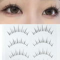 False Eyelashes Natural Look 6-12mm Strip Cross Lashes for Daily & Wedding - DV Variation