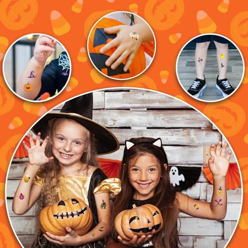 Halloween Temporary Tattoos for Kids Party Favors - 408 Sheets