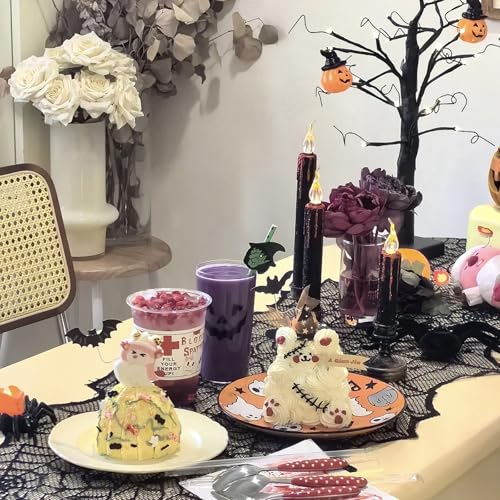 Halloween Table Runner Set - 2 Pack 18x72 Inches Decorative Table Linens