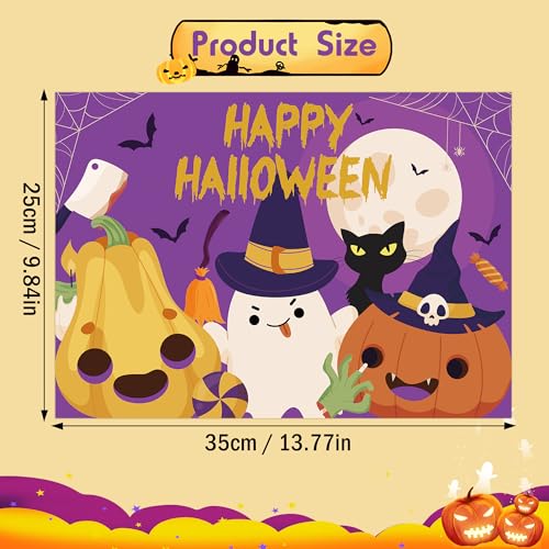 Halloween Paper Place Mats - 50 PCS Disposable Festive Table Decor