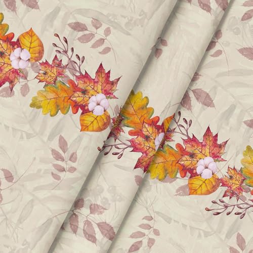 Horaldaily Thanksgiving Tablecloth 90x90 Inch Round - Turkey & Pumpkin Red