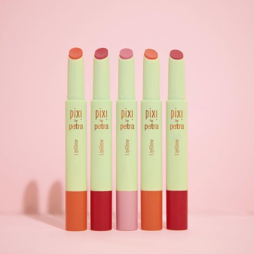 Pixi LipGlow - Sheer Buildable Color Lip Balm with Glossy Finish | Hydrating Formula in Ruby | 0.05 oz/1.5g