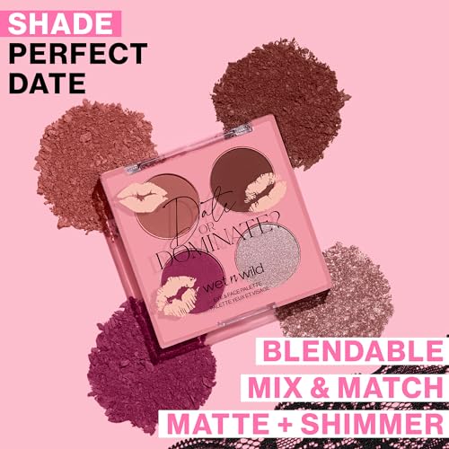 Eye & Face Makeup Palette - 4 Sultry Shades, Blends & Shimmers