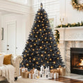 Black Prelit Christmas Tree with Remote Control - 7.5ft Halloween & Holiday Decor Variation
