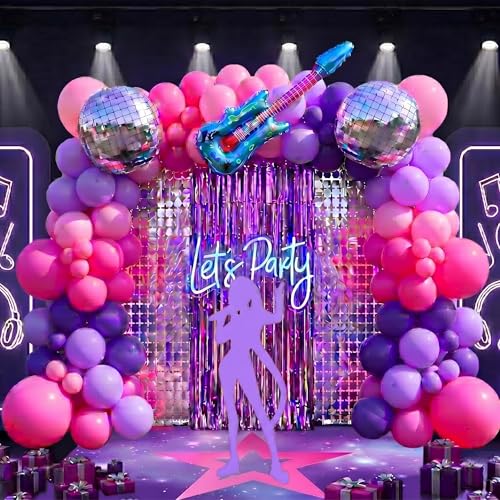 Pink Purple Balloon Arch Kit for Birthday & Party Decorations - Easy DIY Setup