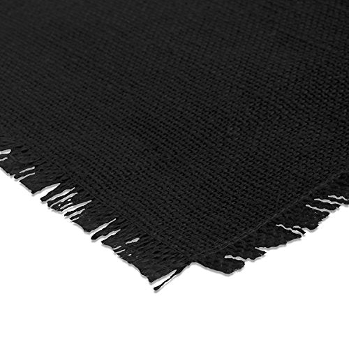 Jute Burlap Table Runner 15x74 Black - Home & Garden Kitchen Dining