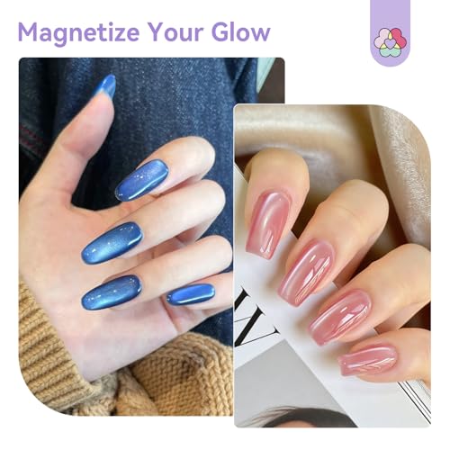 Pink Magnetic Cat Eye Nail Art Tool with Magnetic Bead - 3-Pink Variation