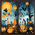 Pumpkin Spider Bats Halloween Window Clings for Home Decor - Variation: Pumpkin