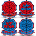 48-Pack Spider Web Paper Plates - 9 Inch Disposable Party Tableware for Kids & Adults