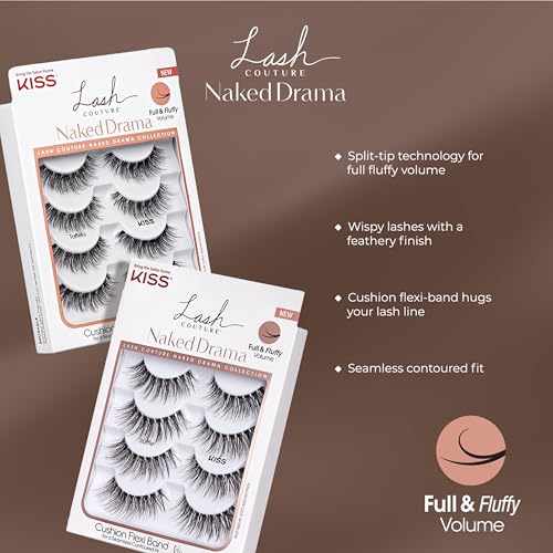 False Eyelashes Pack of 4 - 14mm Naked Drama Lash Clusters Taffeta Variation