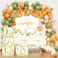 Baby Shower Decorations Kit with Pumpkin Theme for Fall Gender Reveal Party