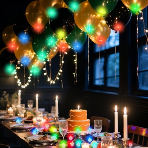 Multicolor Mini LED Balloon Lights 200 Pcs Waterproof Party Decor & Lanterns