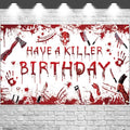Halloween Blood Birthday Banner, Killer Horror Party Decorations