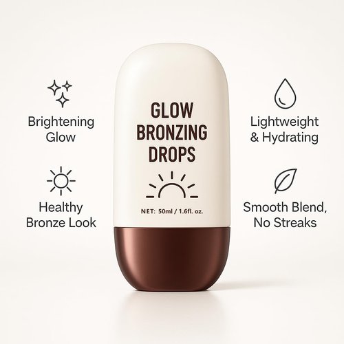 True Match Lumi Glotion - Natural Glow Enhancer & Illuminator | Bronzing Drops for Sun-Kissed Skin, 903 Medium (Champagne Shimmer)