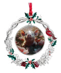Cute Pig Christmas Ornament - Festive Glass Holiday Decor for Tree & Wreath