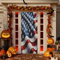 American Flag Door Cover 32x79 Inches - Festive Holiday & Party Decor
