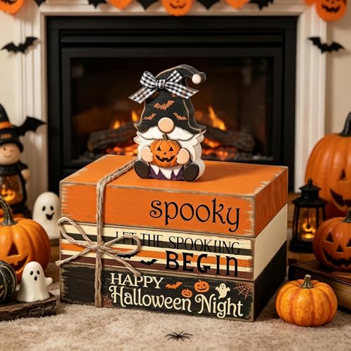 Halloween Gnome Decor Indoor - Farmhouse Spooky Halloween Ornament