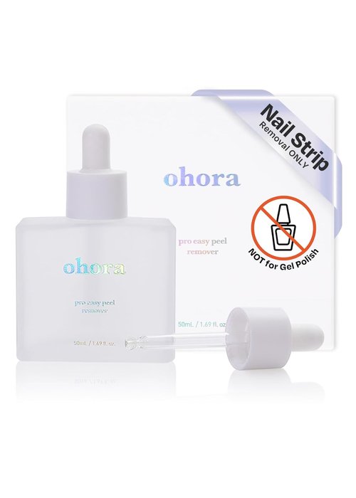 Ohora Care Easy Peel Remover - Nourishing Semi-Cured Gel Nail Strip Remover with Hygienic Dropper | Vegan & Cruelty-Free