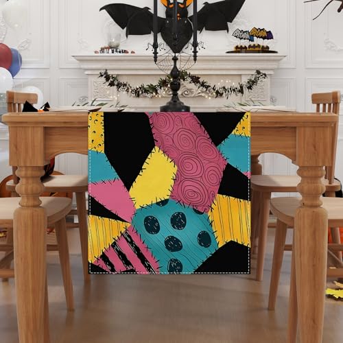 Halloween Table Runner - Festive Home Decor for Dining Table, 13x72 Inches
