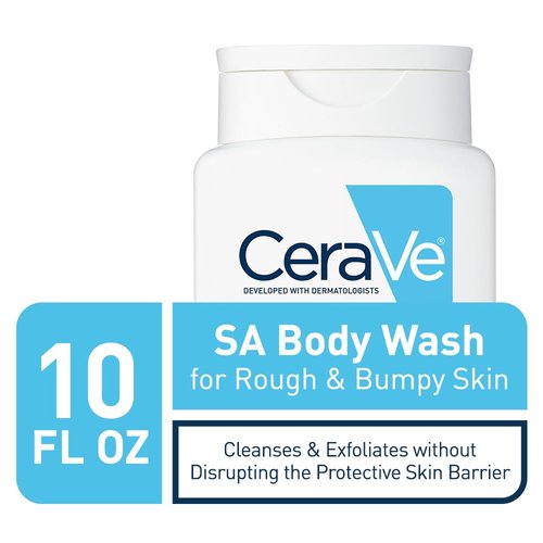 CeraVe Body Wash - Exfoliating Salicylic Acid Formula for Smooth, Bump-Free Skin | 10 Ounce