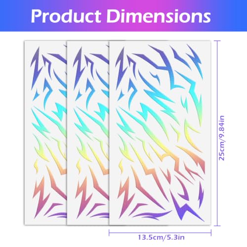 Waterproof Temporary Tattoos Set for Kids & Adults - Halloween, Cosplay & Party Body Art, 3 Sheets