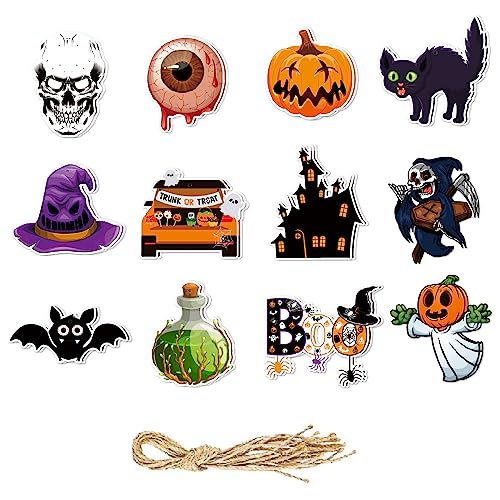 Halloween Tree Ornaments Set - Spooky Hanging Decorations for Indoor Home Party