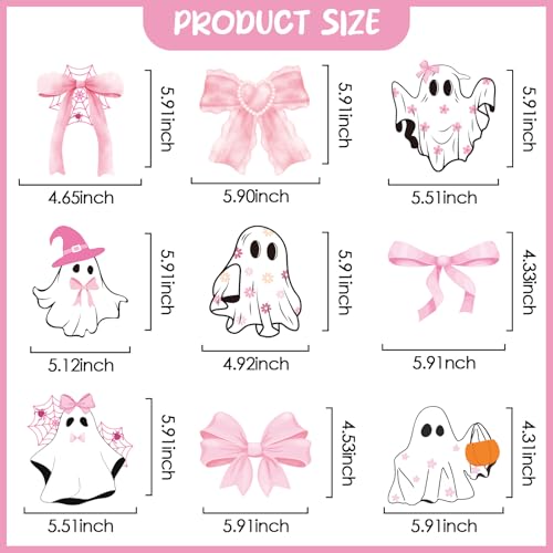 Pink Halloween Birthday Decorations - 12 Pcs Girl Party Decor