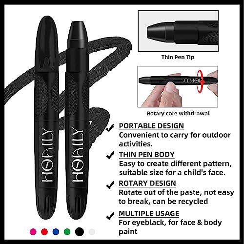 Sporting Face Paint Stick for Baseball Football Softball - Black, Long Lasting Eye Black