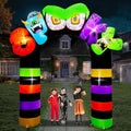 9FT Giant Halloween Inflatable Archway Outdoor Decor Spooky Lighted Yard Decoration
