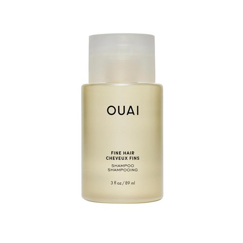 OUAI Fine Hair Shampoo - Travel Size Biotin Thickening Shampoo for Flat, Thin Hair - Volumizing & Strengthening Formula, 3 Oz