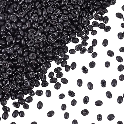 Artificial Coffee Beans Decor Bulk Set - 1428pcs, 500g, Realistic PVC Mini Beans for Home & Shop Display