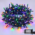 Halloween String Lights Outdoor Waterproof 66ft 200 LED Dual-Color with 8 Modes & Timer - Purple, Orange, Green