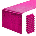 Pink Sequin Table Runner 12x72 Inches - Pack of 6 - Hot Pink