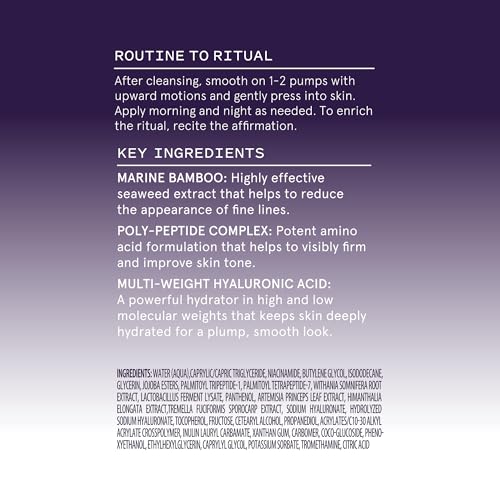 Keys Soulcare Truly Becoming Multi-Benefit Peptide Serum, Helps Firm, Plump & Visibly Improve Fine Lines & Wrinkles, Vegan, Cruelty-Free, 1 Fl Oz