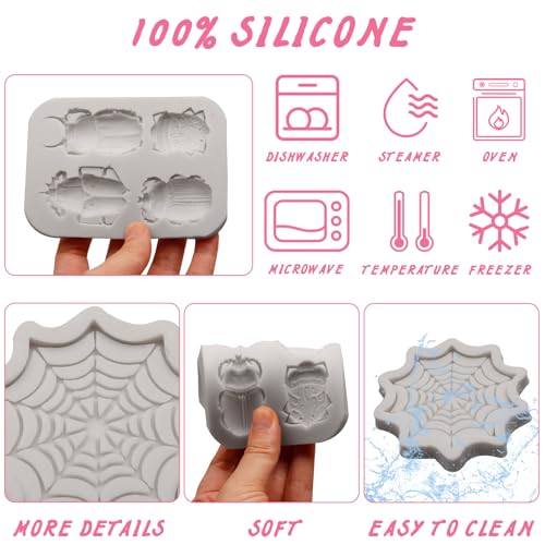 Halloween Spider Web Silicone Mold for Cake Decorating & Crafts