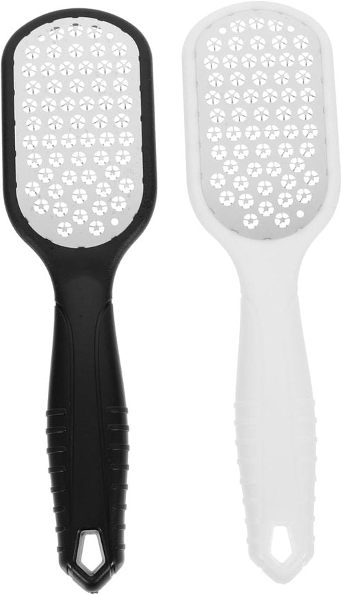 Healeved Stainless Steel Foot File - 8.38 Inch Callus Remover with Comfortable Handle & Hanging Hole